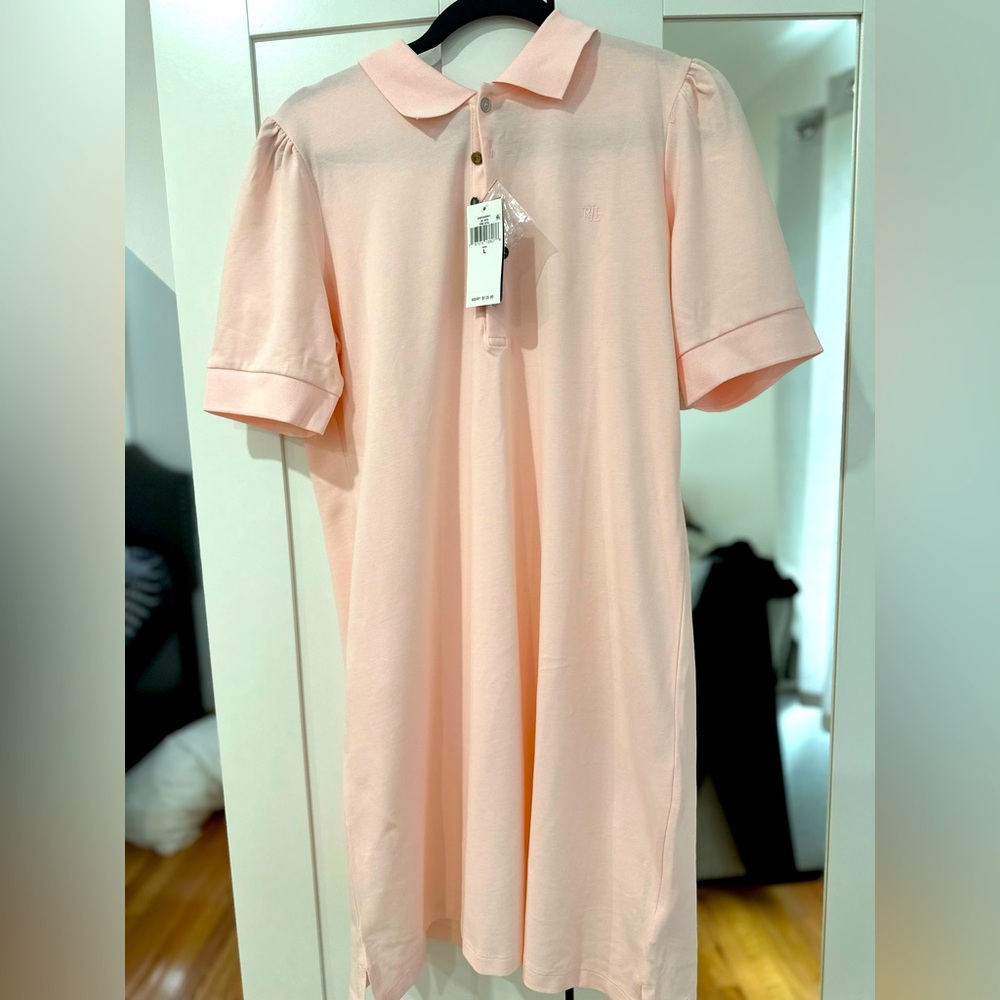 Ralph Lauren powder pink midi dress